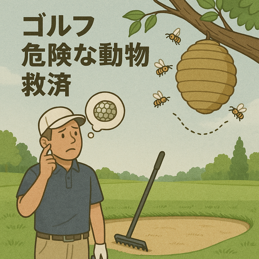 ゴルフ危険な動物救済アイキャッチ