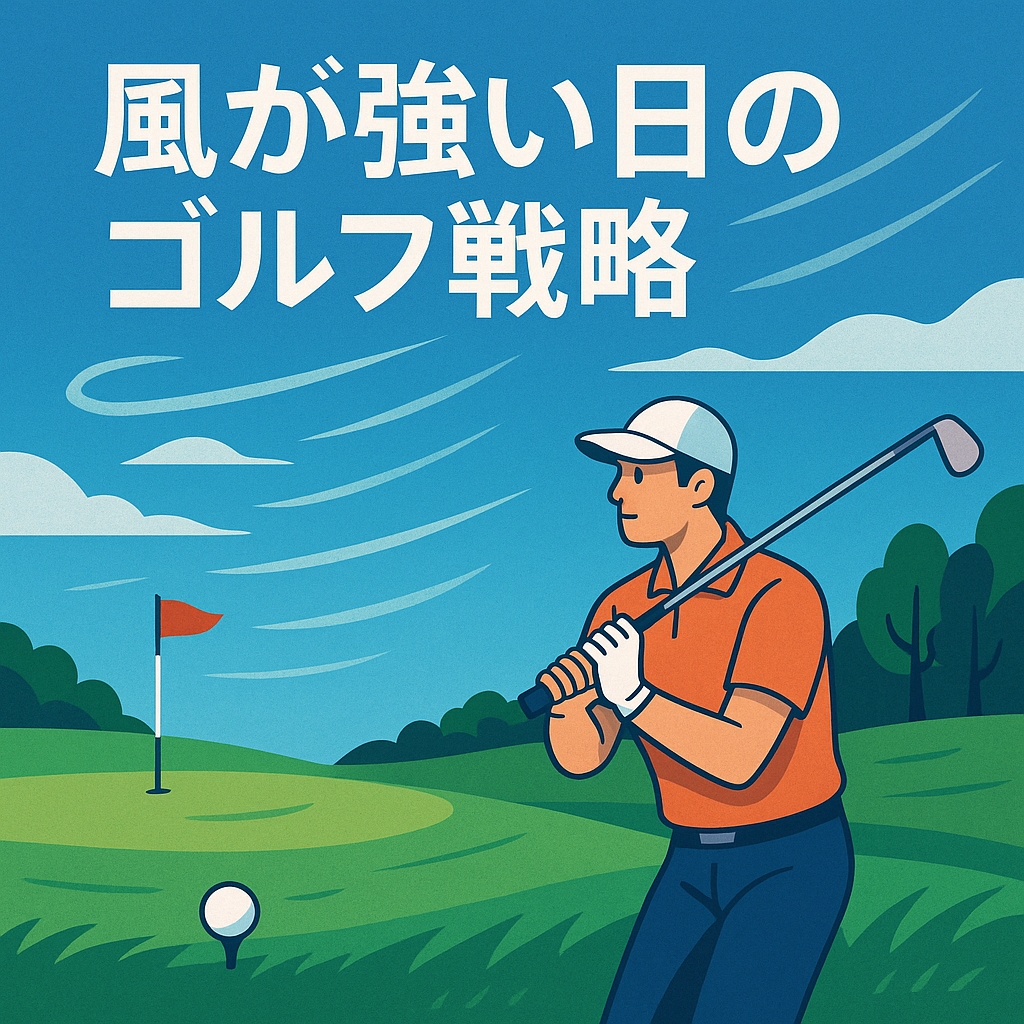 風が強い日のゴルフ戦略アイキャッチ