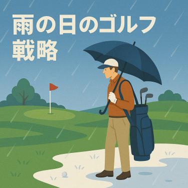 雨の日のゴルフ戦略アイキャッチ