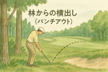林からの横出し（パンチアウト）｜被害最小の判断と打ち方