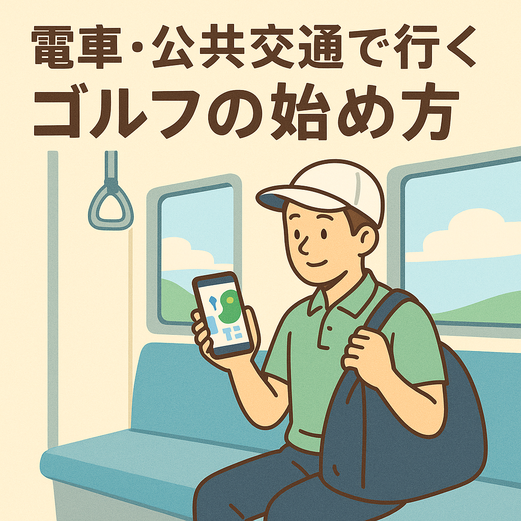 公共交通で行くゴルフの始め方アイキャッチ