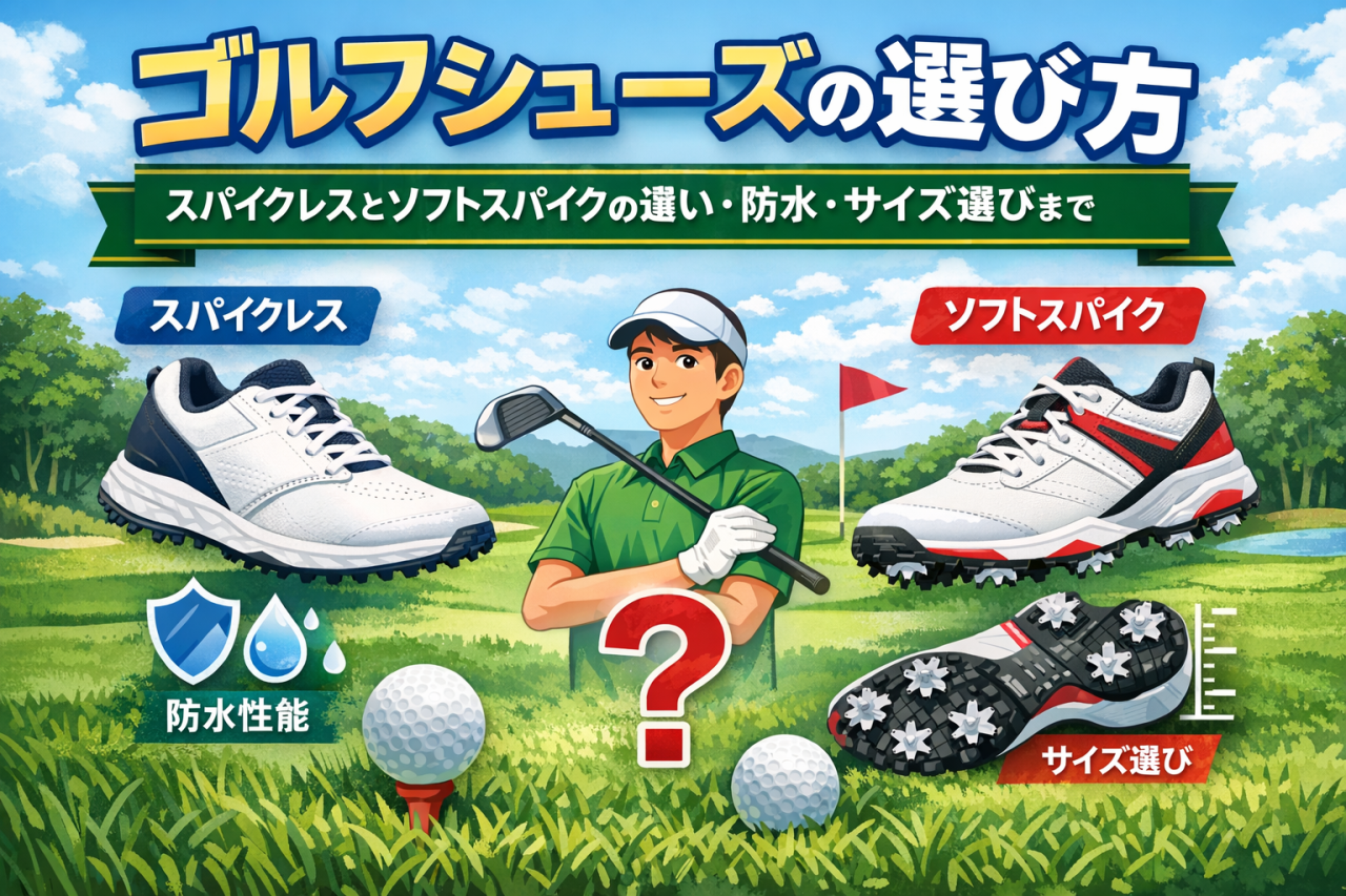 ゴルフシューズ選び方アイキャッチ
